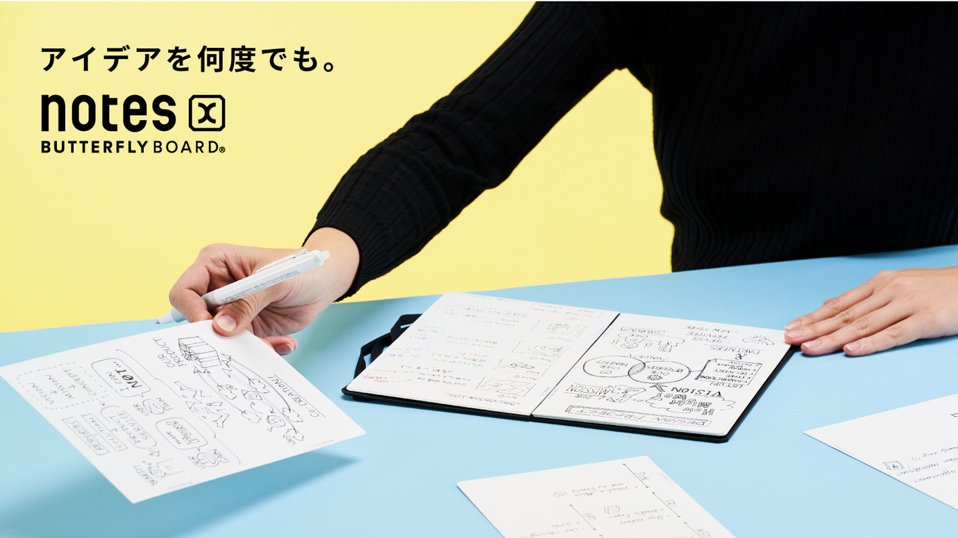 ミニマリスト必見!デジタル時代のクラシックノート。notesX|バタフライボード