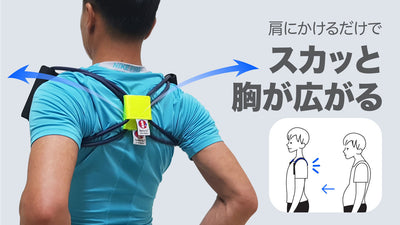 肩にかけるだけで背骨が伸びる?5種の強度で楽しめる新概念「スカッとバンド!」