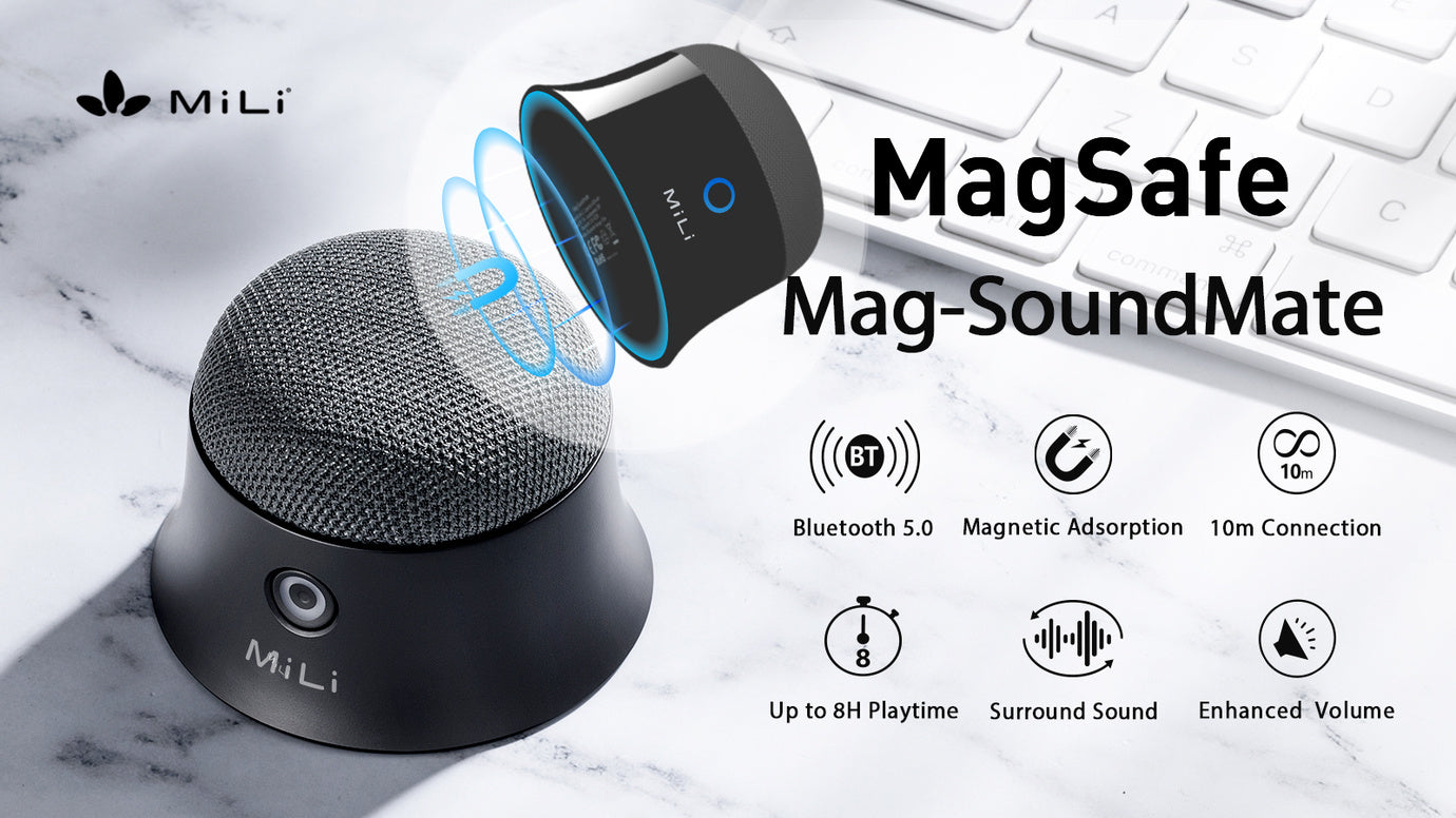 Bluetooth5.0搭載 簡単脱着 MagSafeポータブルスピーカー – Makuake STORE