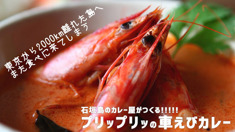 石垣島から冷凍でお届け!エビ好き、カレー好きのあなたへ!石垣島産車えびカレー