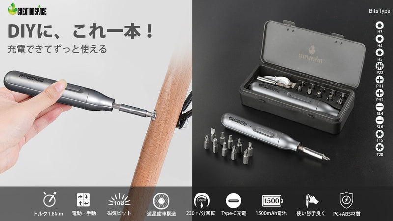 DIYに、これ一本!一家に一台あれば、役たつ【10in1ペン型ドライバーセット】