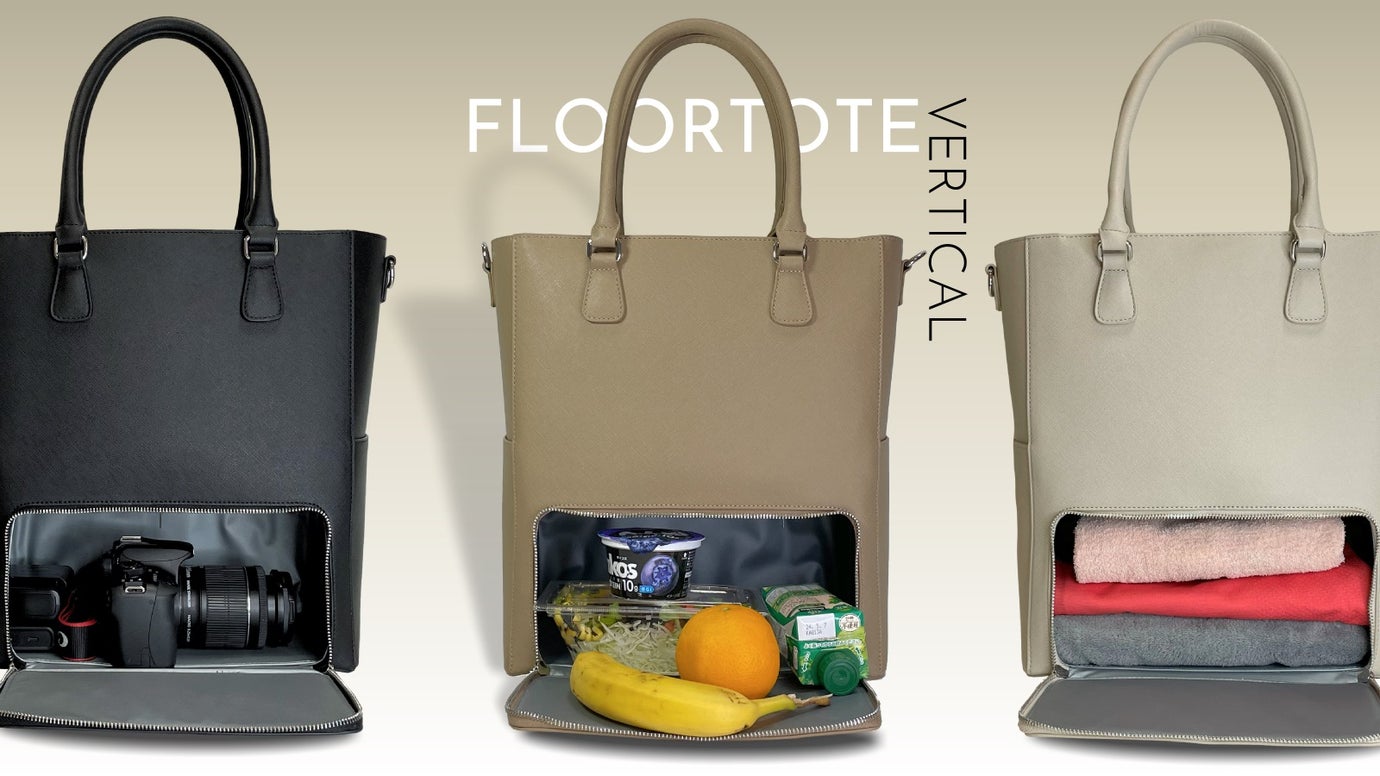 秘密の保温保冷スペース!分別収納できる2階建てトートバッグに縦長モデルが新登場