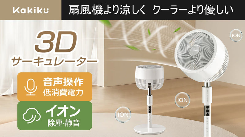 第三弾|応援購入9500万円超え!扇風機+空気清浄機能搭載 3Dサーキュレーター