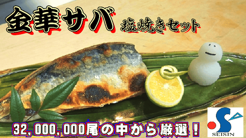 【わずか0.5%!脂質約25%】焼いてそのまま食べるだけ!特大!金華サバの塩焼き