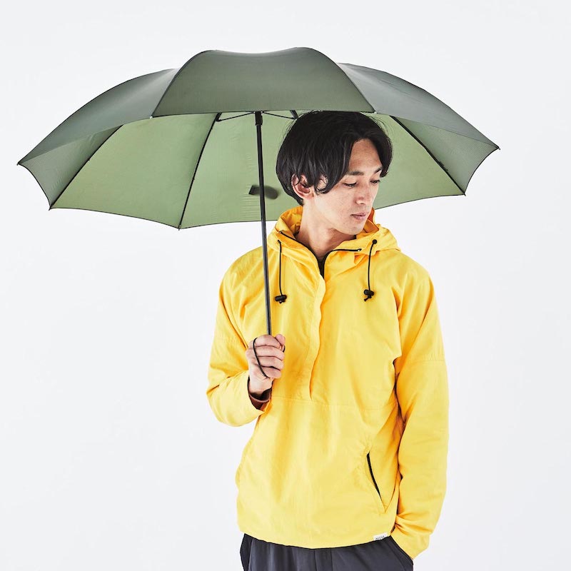 未体験の領域、驚異の172g!超軽量コンパクト長傘『カルクト』(オリーブ)