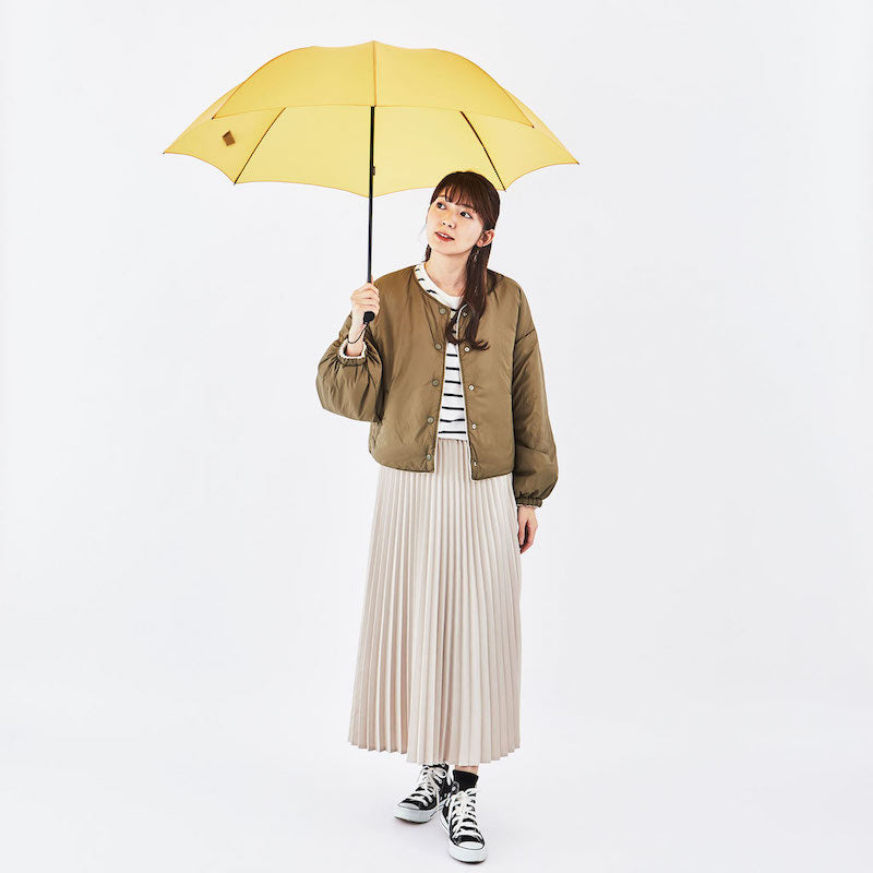 未体験の領域、驚異の172g!超軽量コンパクト長傘『カルクト』(マスタード)