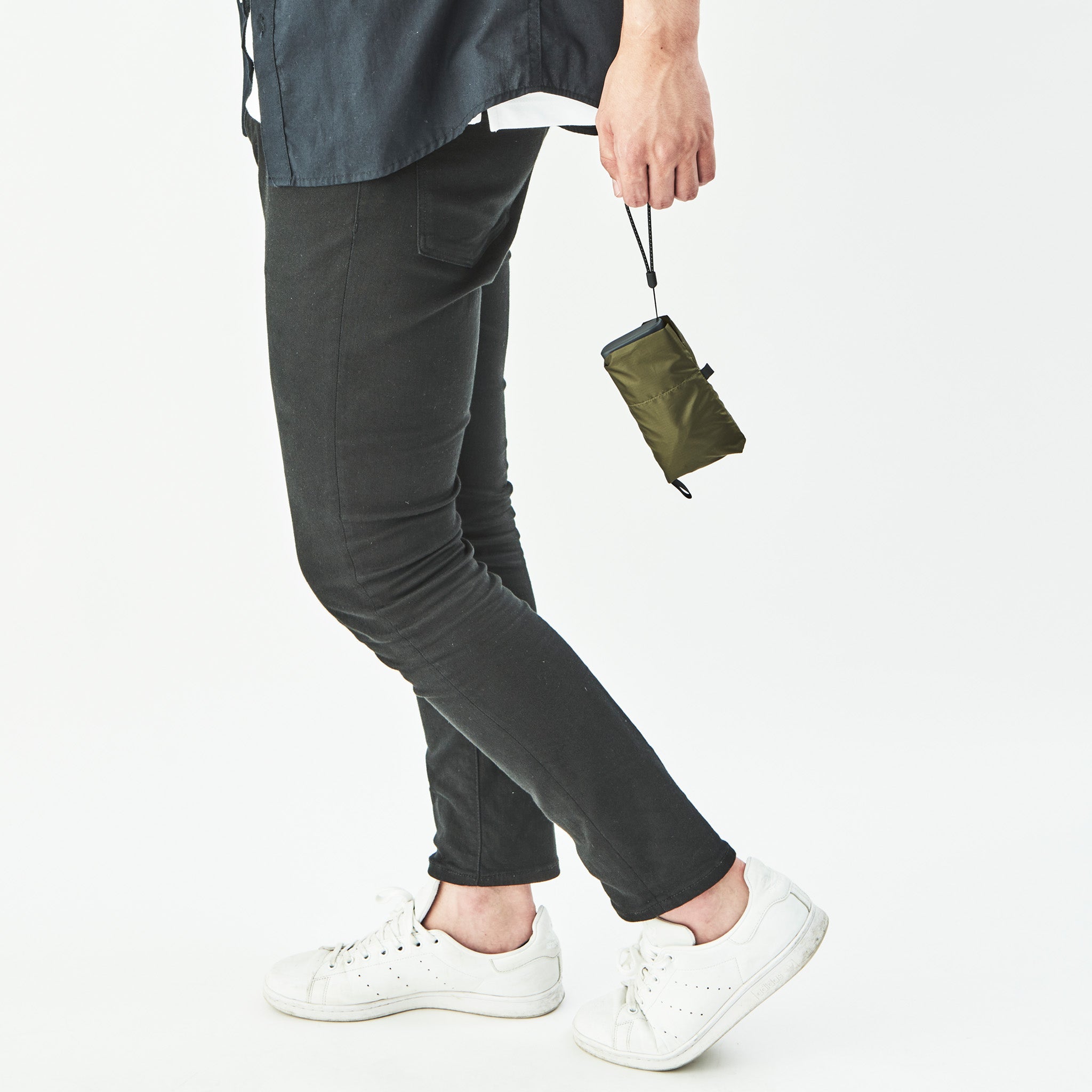 6インチスマホよりも小さい7段式折りたたみ傘FLATLITE Travel【フラットライトトラベル】アンティークグリーン