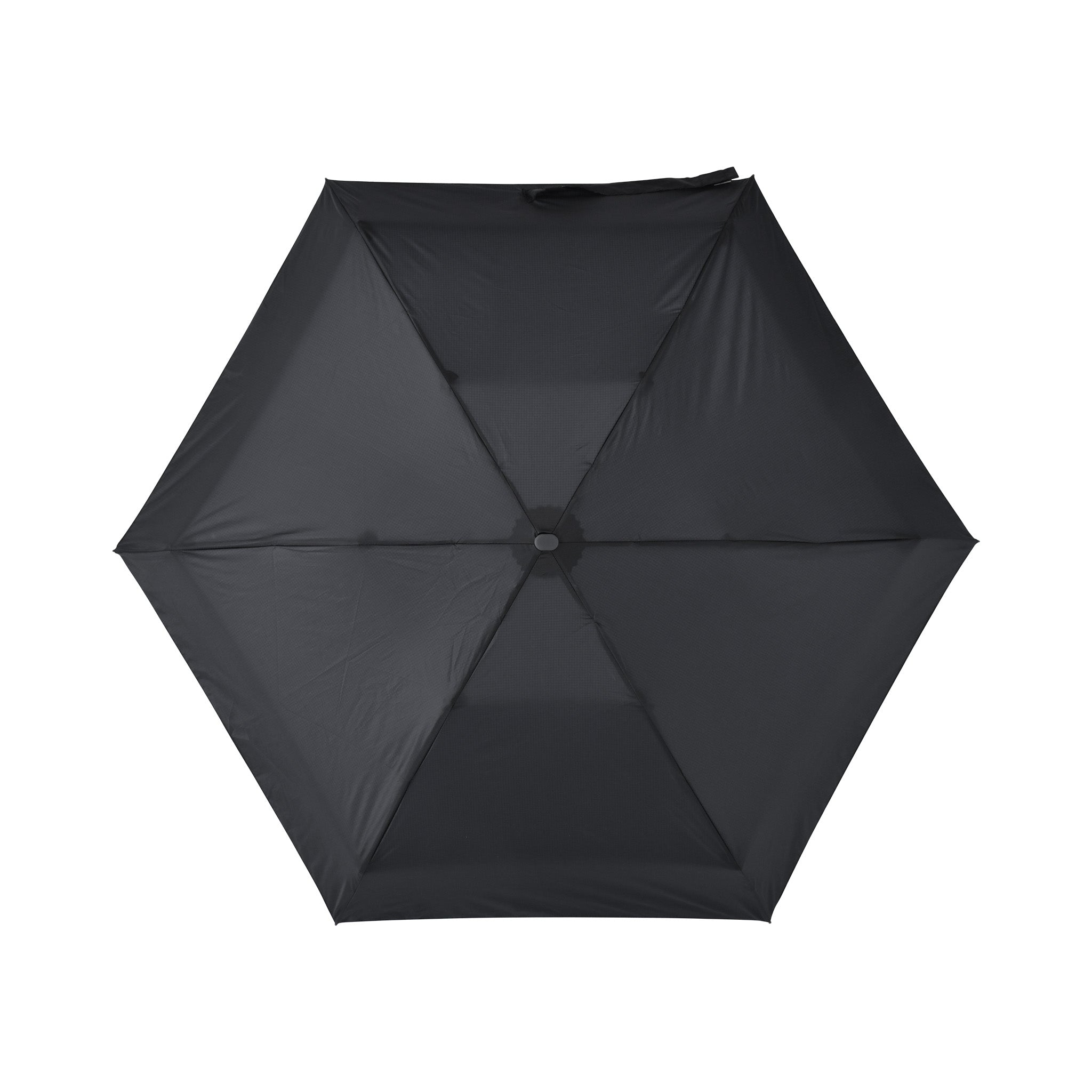 6インチスマホよりも小さい7段式折りたたみ傘FLATLITE Travel【フラットライトトラベル】ブラック