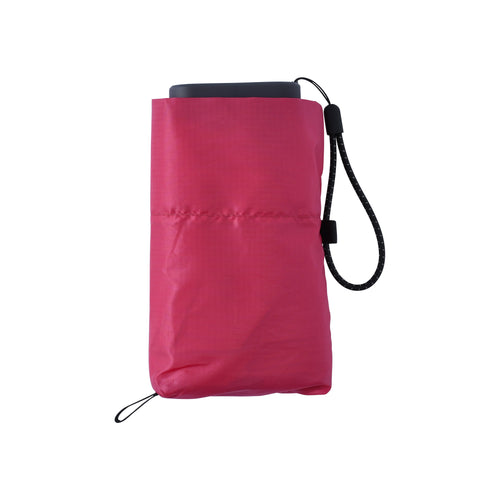 6インチスマホよりも小さい7段式折りたたみ傘FLATLITE Travel【フラットライトトラベル】チェリーピンク