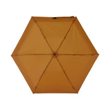 6インチスマホよりも小さい7段式折りたたみ傘FLATLITE Travel【フラットライトトラベル】ゴールドオレンジ
