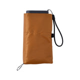 6インチスマホよりも小さい7段式折りたたみ傘FLATLITE Travel【フラットライトトラベル】ゴールドオレンジ