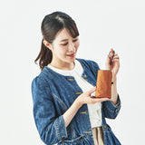 6インチスマホよりも小さい7段式折りたたみ傘FLATLITE Travel【フラットライトトラベル】ゴールドオレンジ