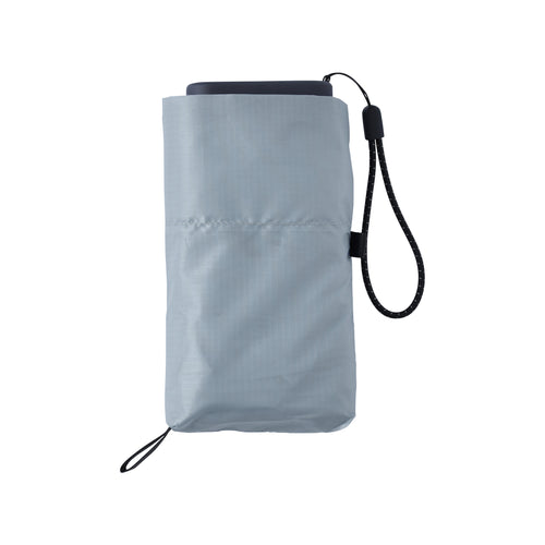 6インチスマホよりも小さい7段式折りたたみ傘FLATLITE Travel【フラットライトトラベル】ライトブルー