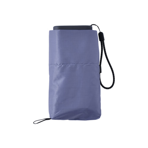 6インチスマホよりも小さい7段式折りたたみ傘FLATLITE Travel【フラットライトトラベル】スモーキーブルー