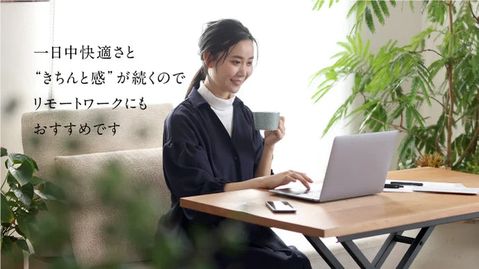 服飾パターンの常識を覆す!座った時も美しく生活動作を妨げないシャツワンピース