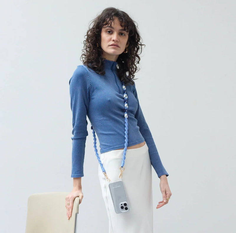 TRESSÉ FLEUR NAVY