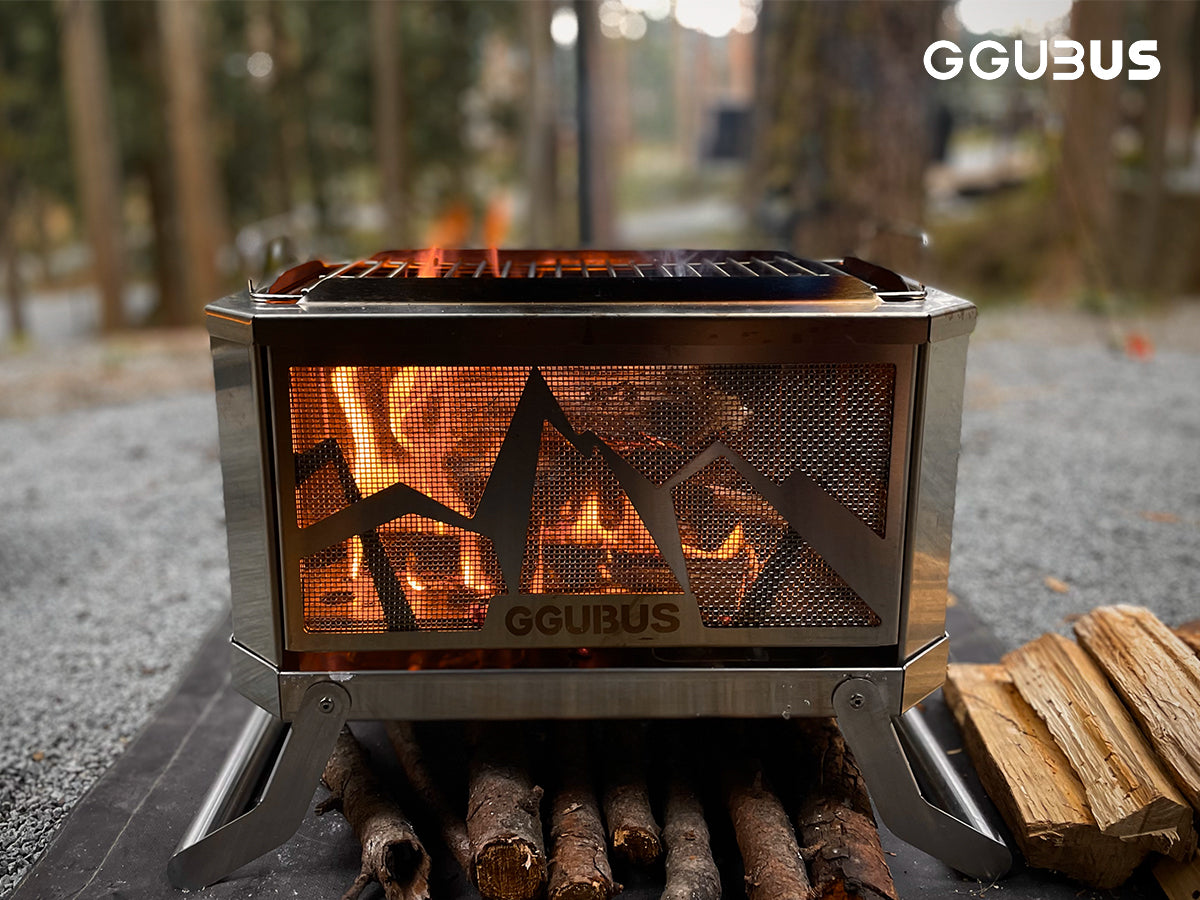 【GGUBUS】二次燃焼焚火台/Full Stainless Dual Stove(基本セット)