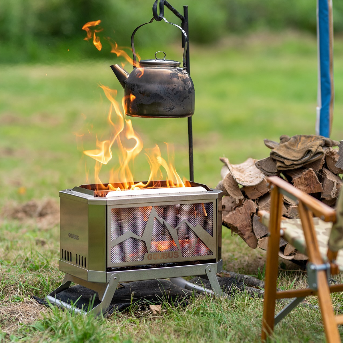 【GGUBUS】二次燃焼焚火台/Full Stainless Dual Stove(基本セット)