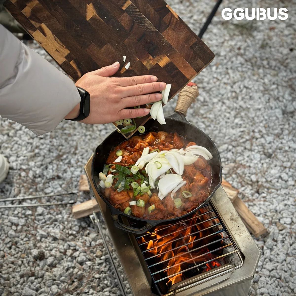 【GGUBUS】二次燃焼焚火台/Full Stainless Dual Stove(基本セット)