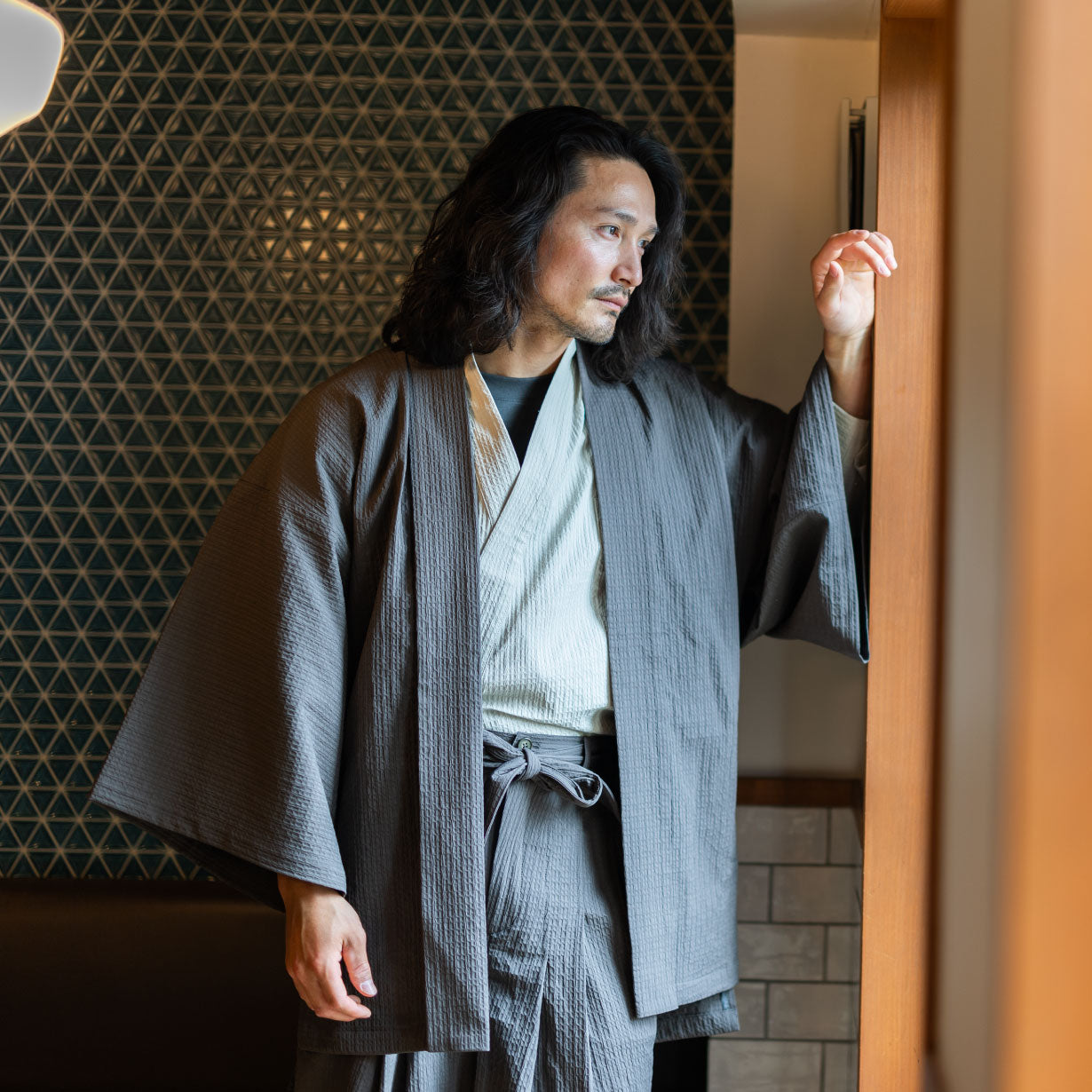 羽織袴 男着物 黒紋付羽織袴 11点フルセット : 男着物の加藤商店 - 通販