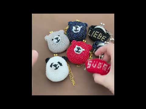 送料込】ビーズがま口のアニマルバッグチャーム（ロボくま） – Makuake