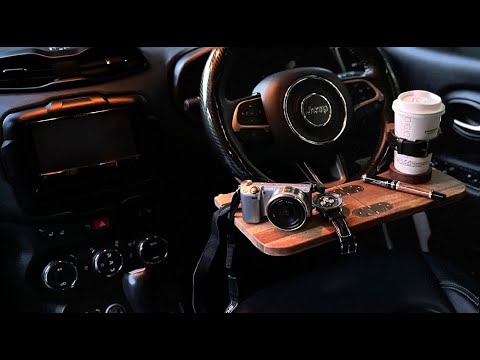 もう誰にも邪魔されない自分だけの秘密基地!移動できる書斎|折りたためる車載デスク(ウォールナット)