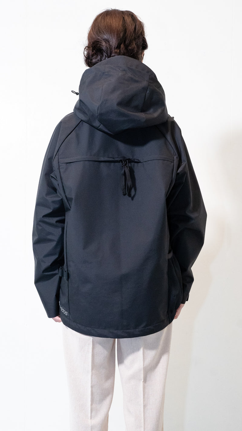 撥水マウンテンパーカー ブラック レディスフリーサイズ
