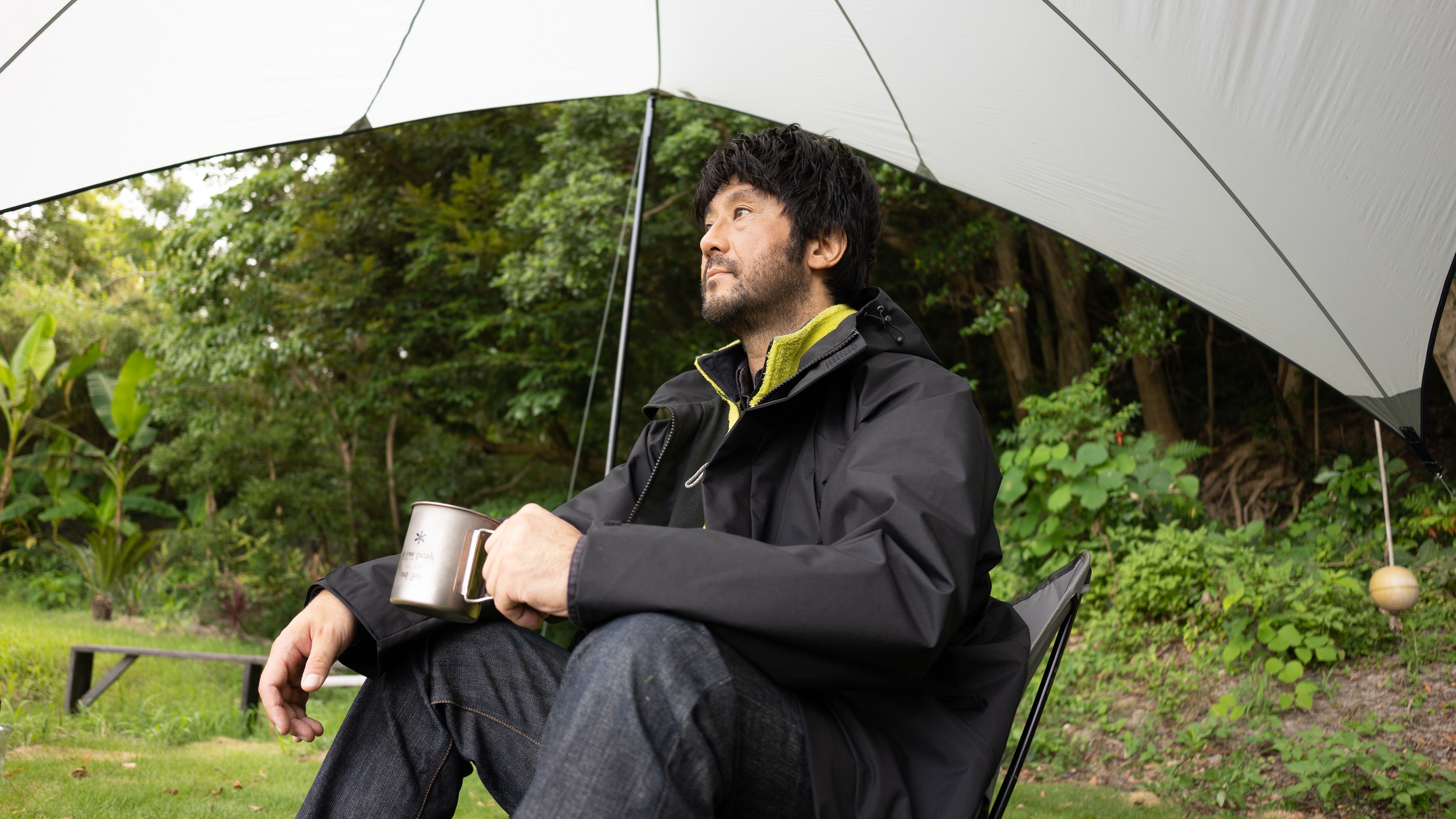 撥水マウンテンパーカー ブラック メンズ  M