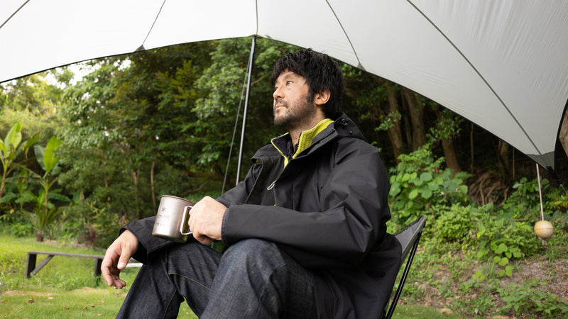 撥水マウンテンパーカー ブラック メンズ  M