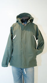 撥水マウンテンパーカー カーキ レディスフリーサイズ