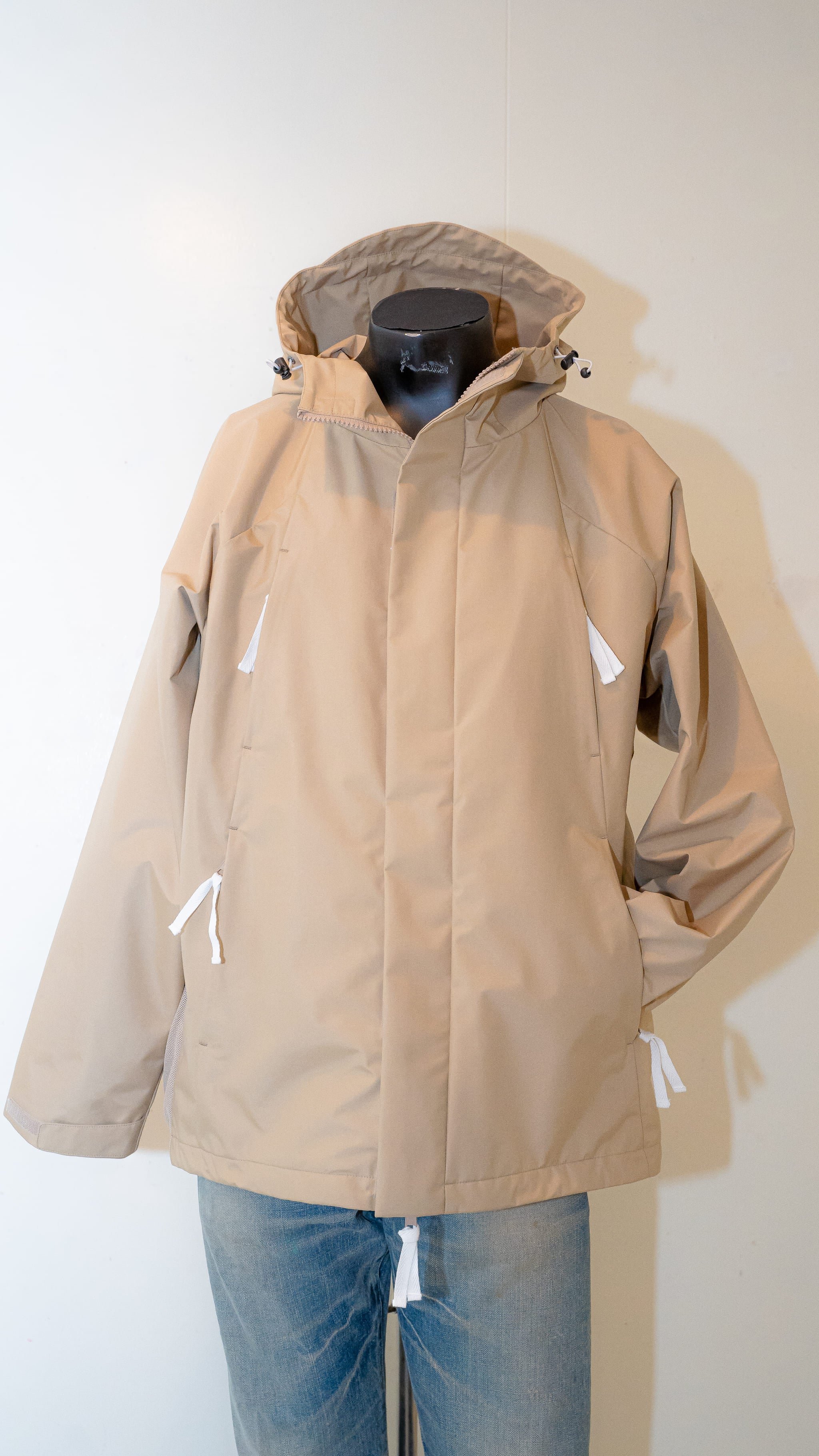 撥水マウンテンパーカー ベージュ メンズ XL
