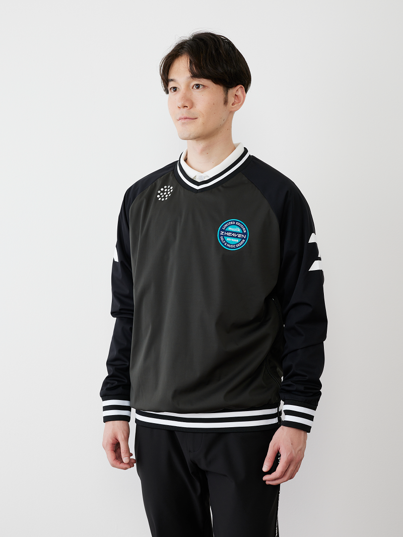 Muziik ムジーク 2 HEAVEN APPAREL プルオーバージャケット ブラック/チャコール サイズM