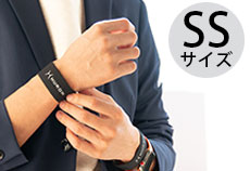 HURONチューニング リストバンド SSサイズ  ブラック