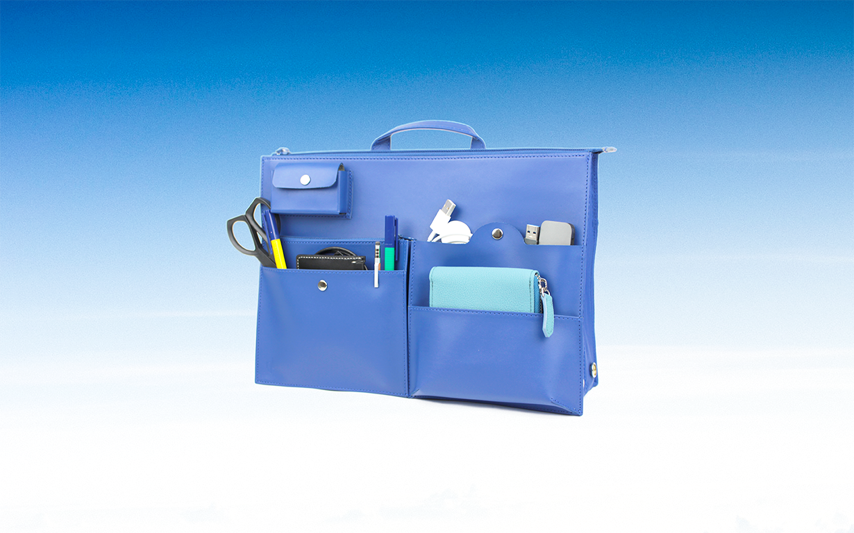 nelsensu 5way バッグインバッグ ブルー