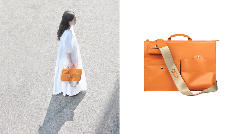 nelsensu 5way バッグインバッグ オレンジ