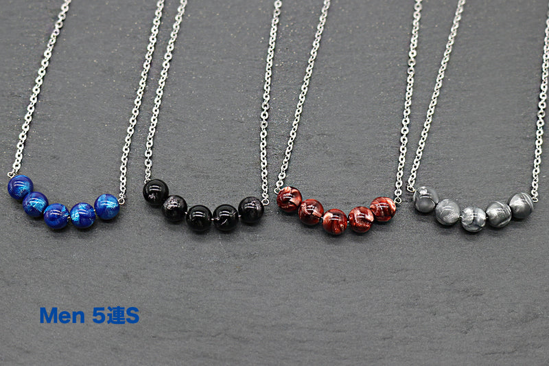 《メンズ5粒タイプ》磁気 ネックレス 肩こり 血行改善 テレワーク スポーツ 管理医療機器 メンズ
