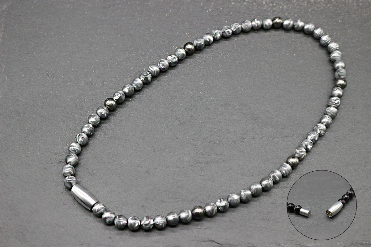 《メンズ総粒タイプ》磁気 ネックレス 肩こり 血行改善 テレワーク スポーツ 管理医療機器 メンズ