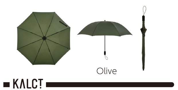 未体験の領域、驚異の172g!超軽量コンパクト長傘『カルクト』(オリーブ)