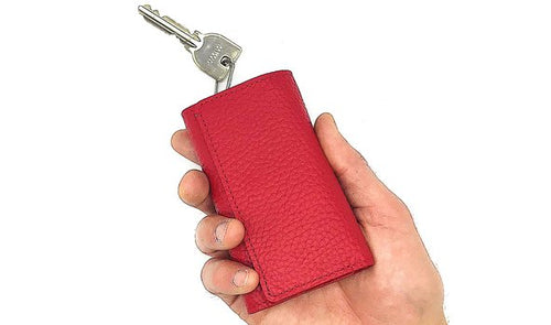 TINY KEY WALLET タイニーキーウォレット <レッド>革財布