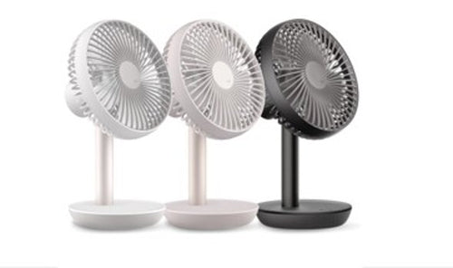 LUMENAコードレス扇風機3台セット(カラー:ホワイト&パールピンク&ブラック