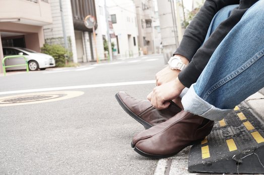 革靴足袋 レザーＴａｂｉ【ブーツタイプ】 ブラウン ４２（２６cm ...