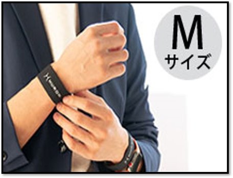 HURONチューニング リストバンド Mサイズ  ブラック