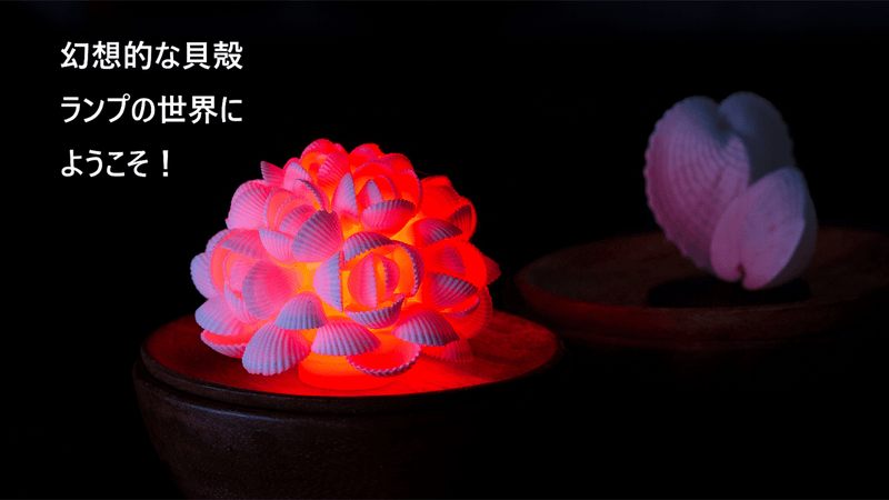 幻想的をかきたてる、不思議な貝殻ランプの世界にようこそ – Makuake STORE 幻想的をかきたてる、不思議な貝殻ランプの世界にようこそ – Makuake STORE