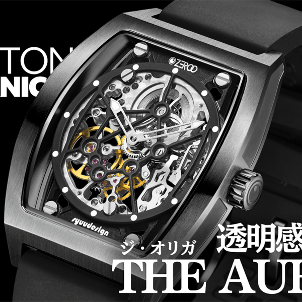 薄型トノーケース スケルトンメカニカル手巻腕時計ZEROO THE 薄型トノーケース スケルトンメカニカル手巻腕時計ZEROO THE