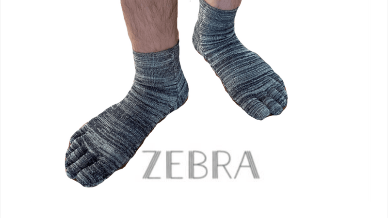 靴下とは？常識を打ち破る綿糸と編み方の５本指靴下ゼブラ極プロジェクト