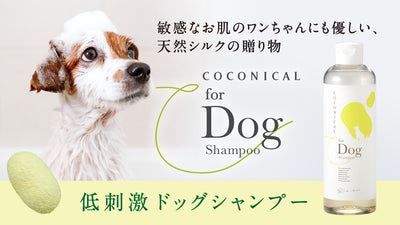 愛犬と飼い主の肌に優しい！みどり繭シルク配合の低刺激「ココニカル犬用シャンプー」