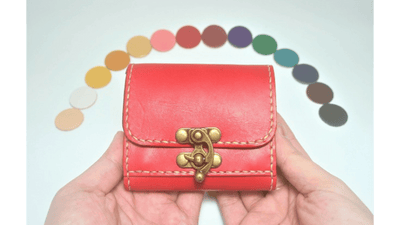 14色から2色選んでカスタマイズ、シンプル過ぎない小さなお財布