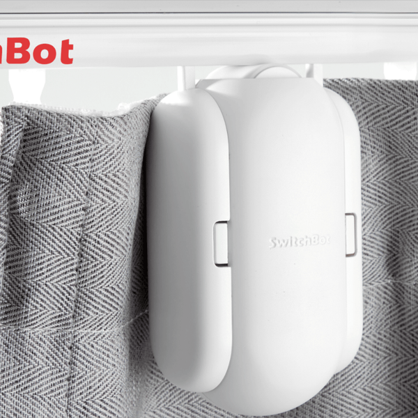 SwitchBot カーテン U型レール 両開き用 2個＋ハブミニ 計3点セット