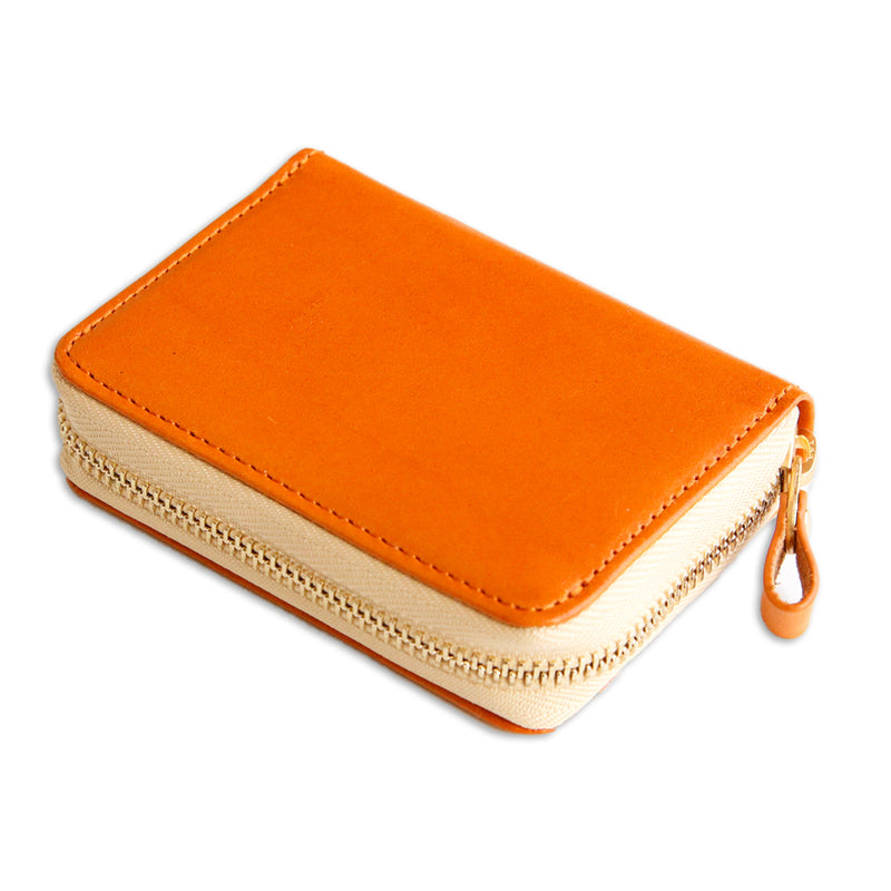 お札が折れないラウンドミニ財布「SATTO」 Camel