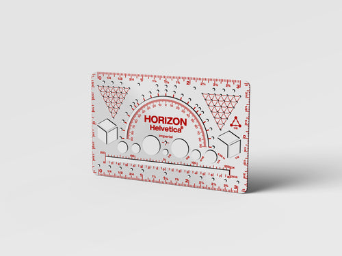 カードサイズのコンパクトスケール 「Horizon Helvetica®」 【ホワイト】